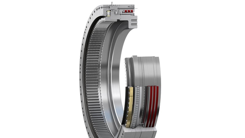 Опорно-поворотное устройство SKF с трехрядным роликовым подшипником 